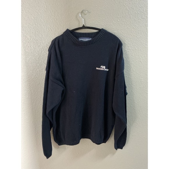 American Portrait Other - American Portrait Princess Cruises Navy Blue Cotton Knit Sweater Mens XL USA